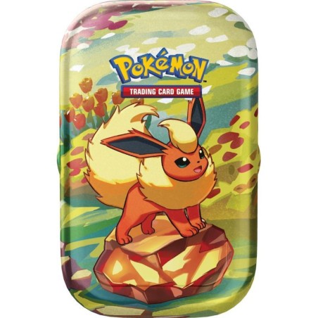 Pokemon TCG Prismatic Evolutions Mini Tin Flareon