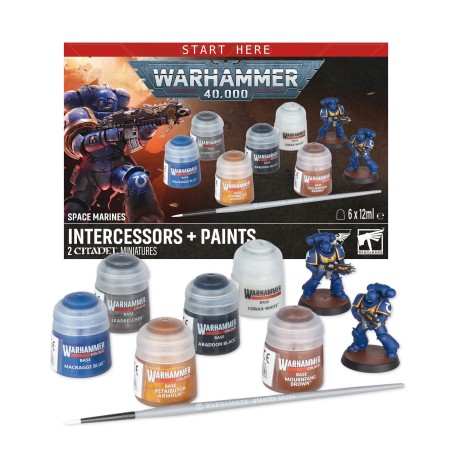 Space Marines: Intercessors + Paints Set