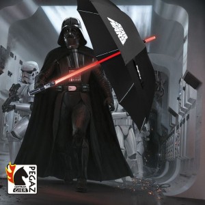 Parasol Star Wars Miecz Świetlny Dartha Vadera PREMIUM