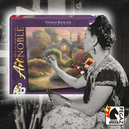 Zestaw do malowania THOMAS KINKADE - Różany domek