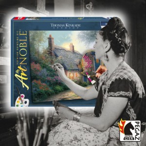 Zestaw do malowania THOMAS KINKADE - Księżycowy domek