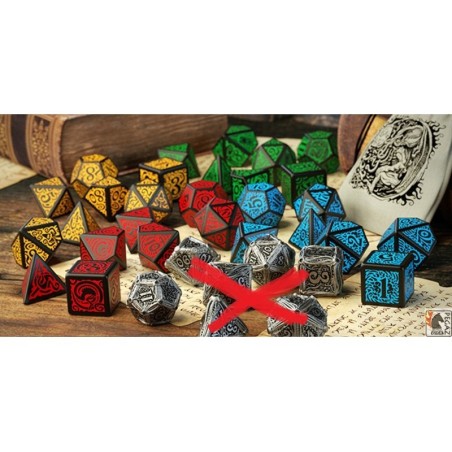 Pakiet 4 różnych Cthulhu Dice Set Kickstarter