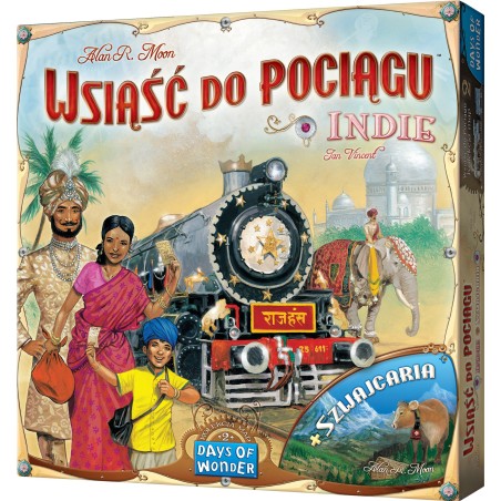 Wsiąść do Pociągu: Kolekcja Map 2 - Indie i Szwajcaria